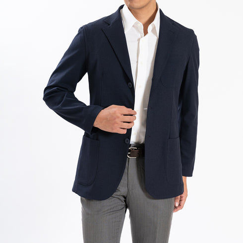 【日本製】 ワイシャツ メンズ ビジネス 半袖 形態安定 ノンアイロン 綿100% 無地 レギュラーカラー イージーフォーマルシャツ ネイビー(SHKN25-102-na)