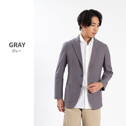 【日本製】 テーラードジャケット メンズ ビジネス カジュアル イージーケア ストレッチ ウールライクファブリック ベージュ(SJFB25-103-be)