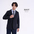 【日本製】 ジャケット メンズ ビジネス テーラードジャケット イージーケア 保温 ストレッチ ウールコットン ネイビー(SJFB25-108-na)