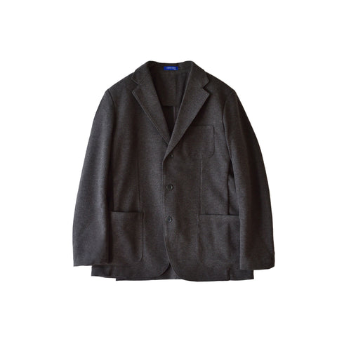 【日本製】 ジャケット メンズ ビジネス テーラードジャケット 吸湿発熱 保温 軽量 ストレッチ ライトメルトン チャコール(SJFB25-112-ch)