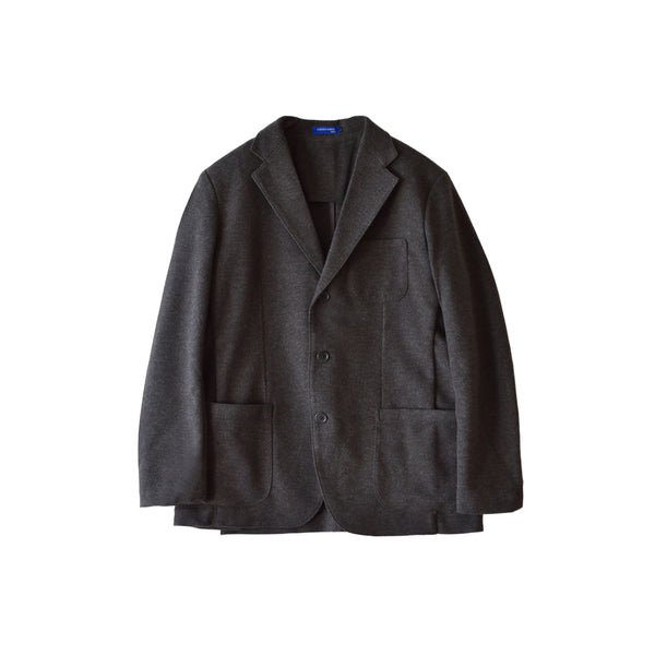 【日本製】 ジャケット メンズ ビジネス テーラードジャケット 吸湿発熱 保温 軽量 ストレッチ ライトメルトン チャコール(SJFB25-112-ch)