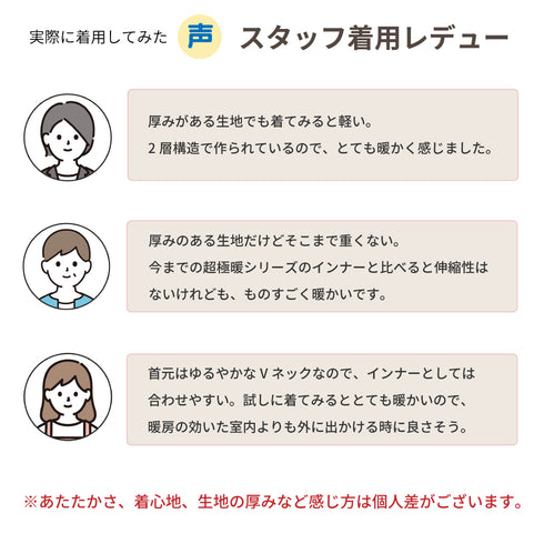 【日本製】 超極暖プレミアムα インナー レディース 長袖 Vネック 裏起毛 2層構造 暖かい 保温 接結素材 オフホワイトク(SKWC-04w-s-owh)