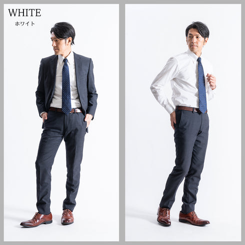 【日本製】 オックスフォードシャツ メンズ 長袖 ビジネス ワイシャツ ボタンダウン 無地 ブルー(SNFG23-048-bl)