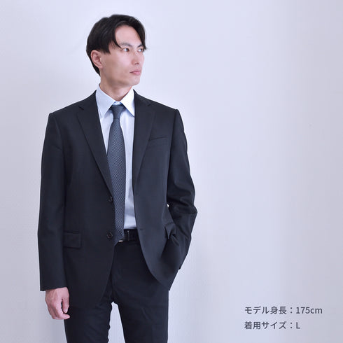 【日本製】 ワイシャツ メンズ 長袖 ビジネス 形態安定 綿100% レギュラーカラー ドビーコットン サックス(SNFG25-105-sa)