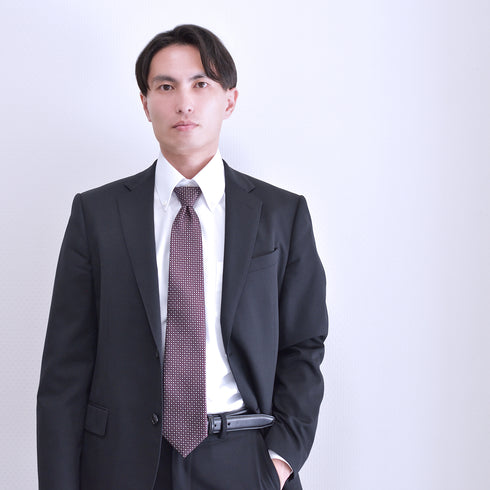 【日本製】 ワイシャツ メンズ 長袖 ビジネス オックスフォード セミワイドカラー サックス(SNFG25-106-sa)