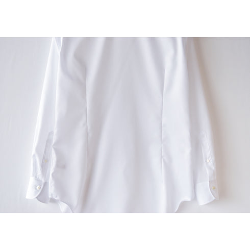 【日本製】 ワイシャツ メンズ 長袖 ビジネス 形態安定 綿100% セミワイドカラー ピンク(SNFG25-104-pi)