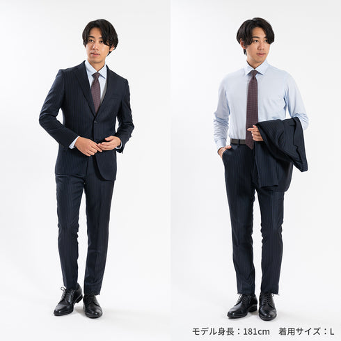 【日本製】 ビジネス ワイシャツ 長袖 メンズ 形態安定 ノンアイロン 綿100% イージーフォーマルシャツ ホワイト(SNKN25-100-wh)