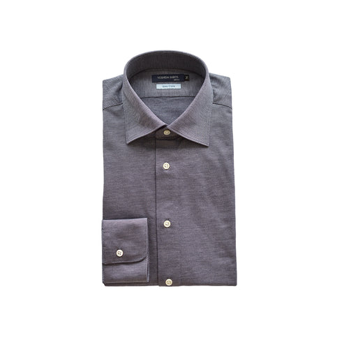 【日本製】 ビジネス ワイシャツ 長袖 メンズ 形態安定 ノンアイロン 綿100% イージーフォーマルシャツ ネイビー(SNKN25-100-na)