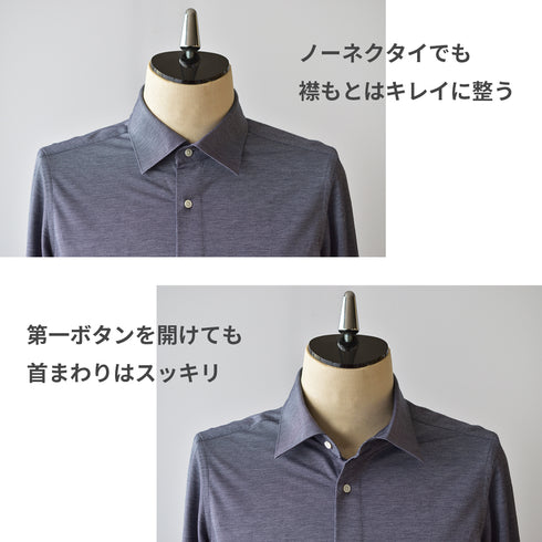 【日本製】 ビジネス ワイシャツ 長袖 メンズ 形態安定 ノンアイロン 綿100% イージーフォーマルシャツ ホワイト(SNKN25-100-wh)