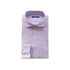 【日本製】ポロシャツ メンズ 長袖 ビジネス カジュアル ノーアイロン ストライプ ワイドカラー パープル(SPKB25-098-pu)