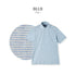 Short-sleeved polo shirt, polo shirt for men, made in Japan, short sleeve, striped, cool biz, easy care, organic, spkj23-031