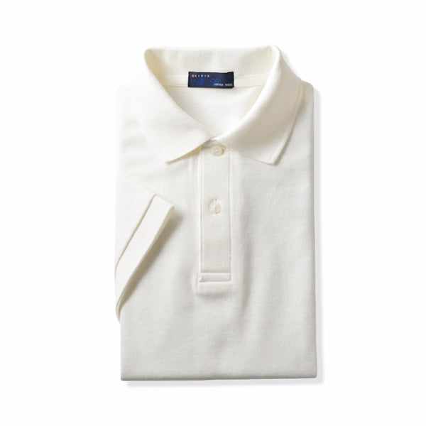 Short-sleeved polo shirt, polo shirt for men, made in Japan, short sleeve, 100% cotton, cool biz, spkj23-038