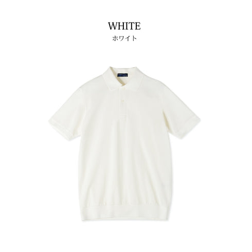 Short-sleeved polo shirt, polo shirt for men, made in Japan, short sleeve, 100% cotton, cool biz, spkj23-038