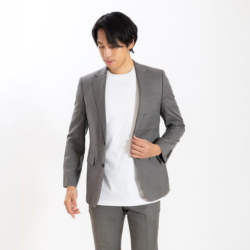 【日本製】 tシャツ メンズ 半袖 高級綿 ビジネスカジュアル クルーネック 無地 綿100% アルビニスムース ホワイト(stkb26-115-wh)