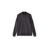 【日本製】 tシャツ メンズ 長袖 ビジネスカジュアル モックネック 無地 高級綿100% スビンプラチナム ブラック(stkb26-126-bk)