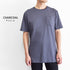 【日本製】tシャツ メンズ 半袖 スビンプラチナム クルーネック 綿100% ポケットあり ブラック(STKJ23-040-bk)