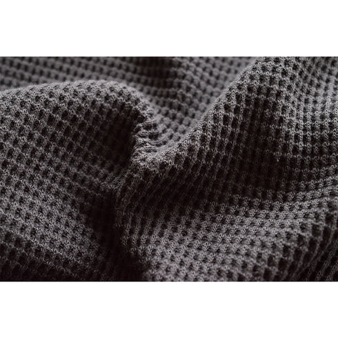 【日本製】 ベスト メンズ カジュアル ビジネス Vネック 無地 通気性 ワッフル生地 ネイビー(SVKB26-116-na)