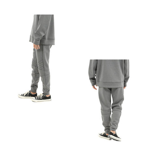 【日本製】 スウェットパンツ メンズ 厚手 ポケット 軽い 無地 ダンボールニット チャコール (YMP-003-ch)