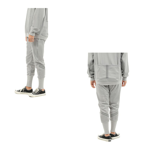 【日本製】 サイクリング パンツ メンズ ジョガーパンツ 裏起毛フリース 暖かい 軽い 大きいサイズ 無地 ブラック(YMP-005-bk)