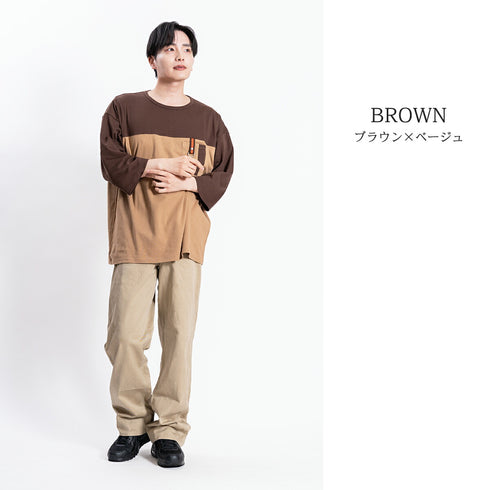 【日本製】 tシャツ メンズ 半袖 ビッグシルエット 大きいサイズ ワンポケット 消臭加工綿 100% ネイビー(YMT-001-na)