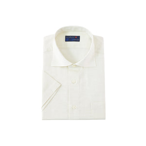 [Seiryu] Cotton Linen Shirt for Men, Biz Polo, Cool Biz, Short Sleeve, Linen Blend, Made in Japan, 2021-HSS7 