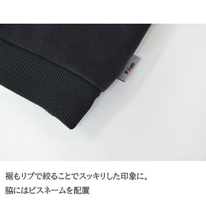 [FundAmental] Brushed outerwear for men, outerwear, made in Japan, no-collar blouson, blouson, no-collar, stretch, FL22FW-017M 