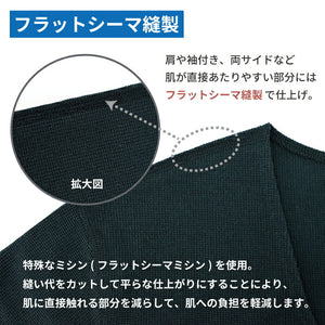 [Seiryu] V-neck innerwear, short sleeves, men's, made in Japan, breathable, quick-drying, lightweight, dry touch, quick-drying, 22SS0001 