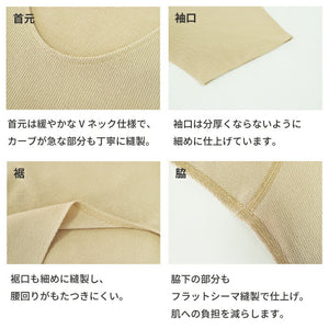 [Seiryu] V-neck innerwear, short sleeves, men's, made in Japan, breathable, quick-drying, lightweight, dry touch, quick-drying, 22SS0001 