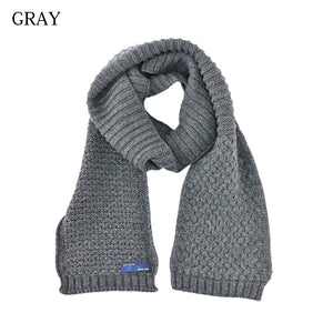 [Seiryu] Scarf, knitted, JQ Scarf, made in Japan, for men and women, unisex, plain, jacquard, for fall and winter, casual, for the office, BMZ22-013 