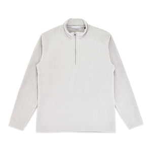 [FundAmental] Half-zip, warm, heat-retaining, brushed, stretchy, made in Japan, men's fleece, large sizes, for town, outdoor, golf, FL22FW-015M