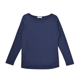 [FundAmental] Women's T-shirt, cut and sewn, long sleeves, crew neck, made in Japan, cotton, modal, absorbent, easy care, FL23SS-0012W 