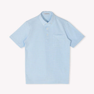 [FundAmental] Japanese Fabric Shirt, Soccer Check, Stretch, Cotton/Polyester, FL23SS-005M, Men's 