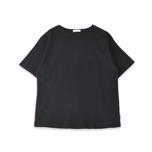 [FundAmental] Men's Boat Neck T-Shirt, Short Sleeve, Waffle, 100% Cotton, Big Silhouette, Boat Neck, FL23SS-014M 