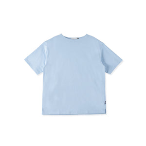 [FundAmental] Men's Boat Neck T-Shirt, Short Sleeve, Hard Cotton, 100% Cotton, Big Silhouette, FL23SS-015M 