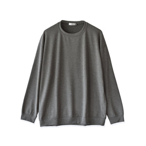 [FundAmental] Men's Long Sleeve T-Shirt, Made in Japan, Hard Cotton, Boat Neck, 100% Cotton, FL22FW-004M 