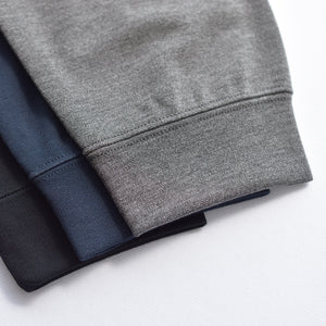 [FundAmental] Men's Long Sleeve T-Shirt, Made in Japan, Hard Cotton, Boat Neck, 100% Cotton, FL22FW-004M 