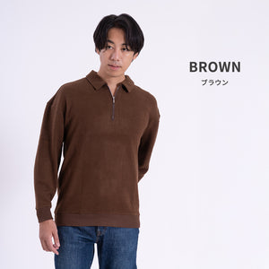[FundAmental] Japanese-made fabric shirt, sweat-absorbing, quick-drying, easy-care, cotton/polyester, FL23SS-003M, men's 