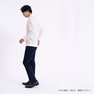 [FundAmental] Japanese-made fabric shirt, sweat-absorbing, quick-drying, easy-care, cotton/polyester, FL23SS-003M, men's 