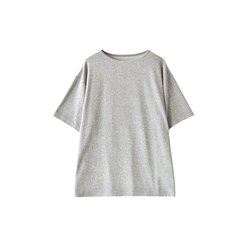 日本製】パイル生地 tシャツ メンズ 半袖 ゆったりサイズ ボートネック