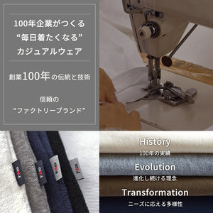 【日本製】パイル生地  tシャツ メンズ 半袖 ゆったりサイズ ボートネック 無地 オフホワイト(FL25SS-001-owh)