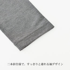 [FundAmental] Women's Crew Neck Long Sleeve T-Shirt, Made in Japan, FL22FW-007W 