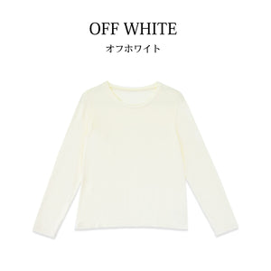 [FundAmental] Women's Crew Neck Long Sleeve T-Shirt, Made in Japan, FL22FW-007W 