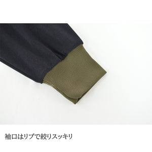 【日本製】スウェット メンズ トレーナー 暖かい 表起毛 クルーネック 無地 ブラック(FL22FW-018M-bk)
