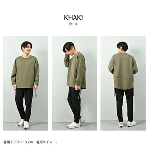 [FundAmental] Pullover Sweatshirt, Loose Fit, Unisex, Men's, Women's, Made in Japan, Oversized, Makuake-W04 