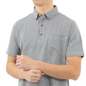 [FundAmental] Japanese Fabric Shirt, Soccer Check, Stretch, Cotton/Polyester, FL23SS-005M, Men's 