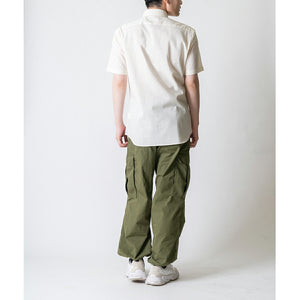 [Seiryu] Cotton Linen Shirt for Men, Biz Polo, Cool Biz, Short Sleeve, Linen Blend, Made in Japan, 2021-HSS7 