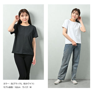 [FundAmental] Made in Japan, short-sleeved T-shirt for men and women, unisex, eco-friendly material, UV protection, quick-drying, bare smooth, Makuake-W05-3 