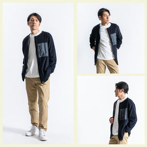 【日本製】 tシャツ メンズ 長袖 ゆったりサイズ クルーネック 丸首 無地 綿100％ スムース天竺 ブラック(FL23FW-002-bk)