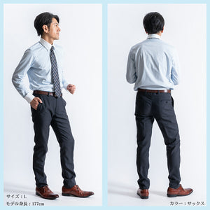 [SEIRYU] [YOSHIDA SHIRTS] Seiryu knit shirt, dress shirt, made in Japan, clerical, regular collar, men's, long sleeves, SNKN23-049 