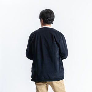 [FundAmental] Brushed outerwear for men, outerwear, made in Japan, no-collar blouson, blouson, no-collar, stretch, FL22FW-017M 